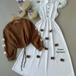 Readymade Unique Western Fashion Ladis Rumper Gown garments Georgette style dress for women