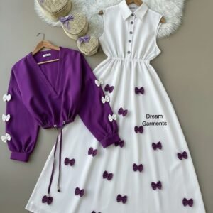 Readymade Unique Western Fashion Ladis Rumper Gown garments Georgette style dress for women