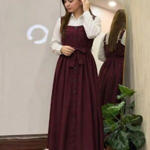 Attractive design romper gown.